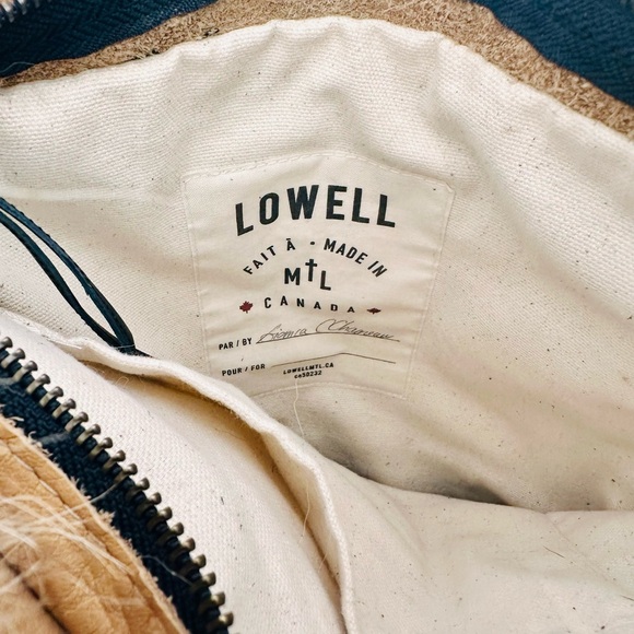 Lowell Quito Tan Fur Women's Handbag Shoulder Bag Crossbody & Brown Leather - Picture 8 of 8